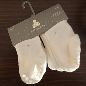 NWT Baby GAP Cotton White Socks, 0-3 months, 7 pack